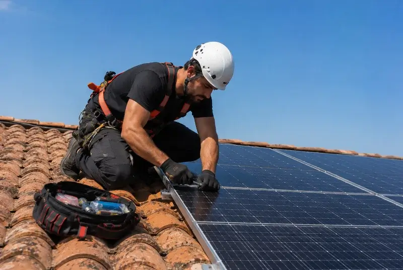 Maintenance et monitoring de panneaux solaires à Grilly
