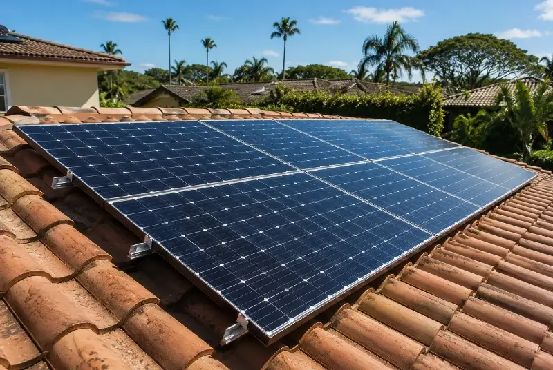 Installation de panneaux solaires à Grilly
